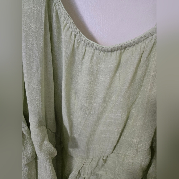 Light Green Ruffle Dress - Picture 3 of 3